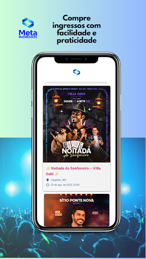 Meta Ingressos Screenshot 1
