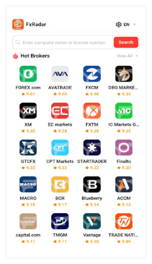 FxRadar - Forex App Regulatory Screenshot 2