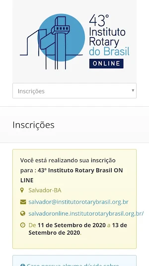 43º Instituto Rotary Brasil Screenshot 1