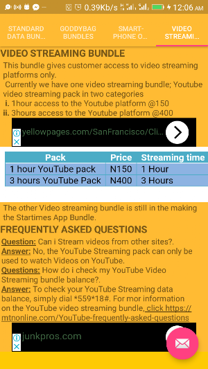 data bundles codes Screenshot 3