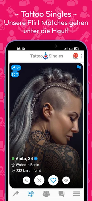 TattooSingles Flirt Dating App Screenshot 2
