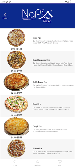 Naps Pizza Screenshot 2