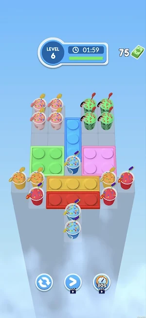 Drop Scoops Puzzle Screenshot 1