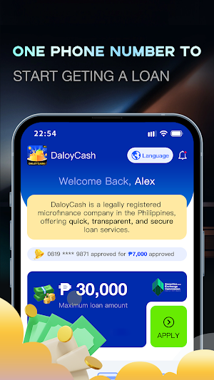 DaloyCash - Safe and Fast Loan Screenshot 1