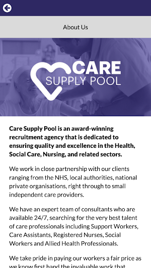 Care Supply Pool Ltd Screenshot 1
