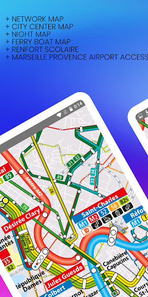Marseille Metro RTM & Tram Map Screenshot 1