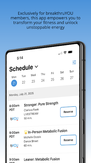 bYOU by Breakthru Fitness Screenshot 2
