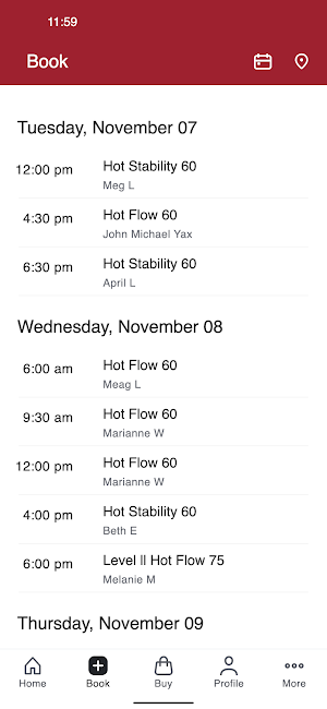 Hot House Yoga Screenshot 1