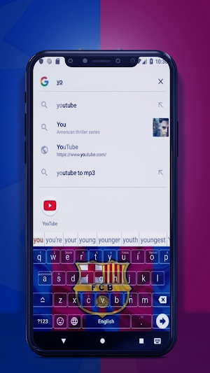 FC Barcelone Keyboard themes Screenshot 1