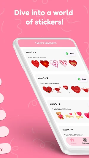 Heart Stickers Screenshot 1
