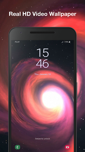 Spiral Galaxy Live Wallpaper Screenshot 3