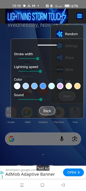 Lightning Storm Touch Screenshot 2