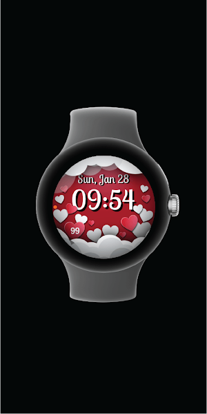 Valentine's Day Watch Face Screenshot 1