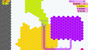 Hexa Land.io Arena grid game Screenshot 2