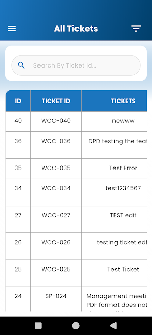 WCC Admin App Screenshot 2
