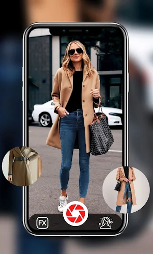 Long Coat Women Photo Editor Screenshot 2