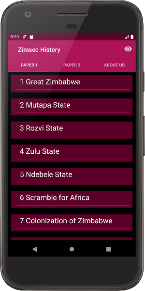 Zimsec History Screenshot 3