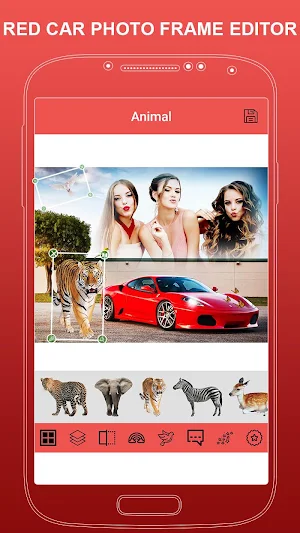 Red Car Photo Frame Editor Screenshot 2