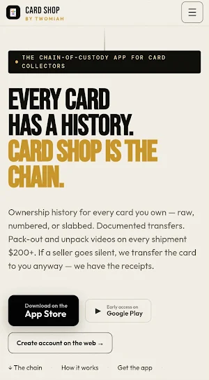 Twomiah Cardshop Screenshot 0