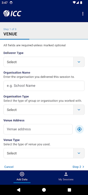ICC Data Capture Screenshot 3