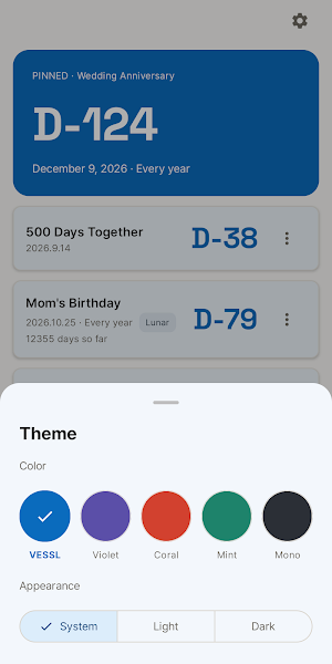 Diem – D-Day Countdown Widget Screenshot 1