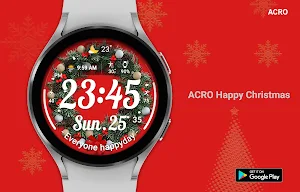 ACRO Happy Christmas Watchface Screenshot 2