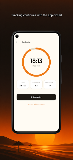 UV Index & Sun Timer - Solvora Screenshot 1