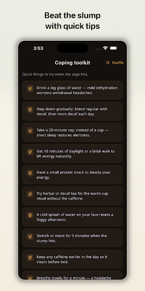 Quit Caffeine: Decaf Tracker Screenshot 3