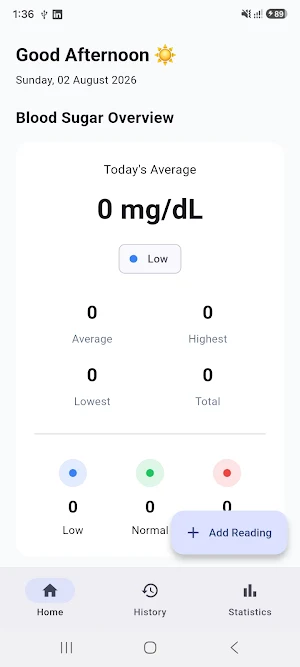 Blood Sugar Log Screenshot 2