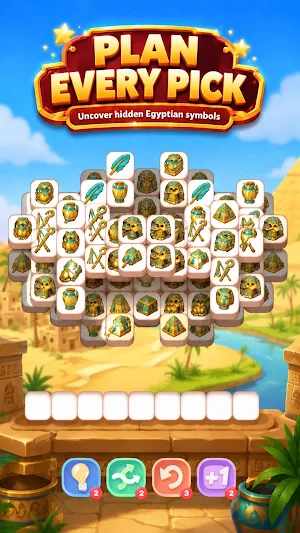 Pharaoh Tiles - Triple Match Screenshot 2