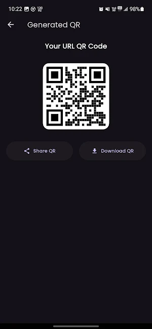 QR Code Generator App Screenshot 2