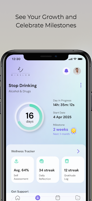 The Winslow Recovery App Screenshot 2