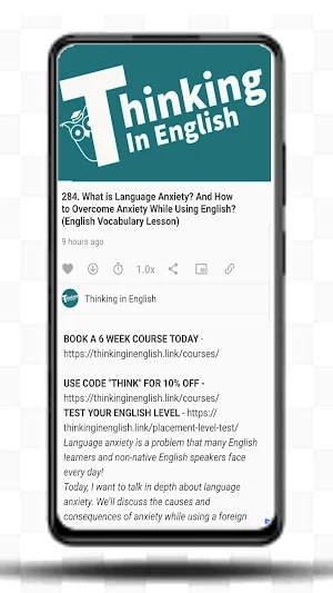 Thinking in English Podcast Screenshot 3