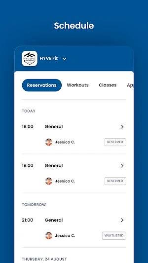 HYVE Fit Screenshot 2