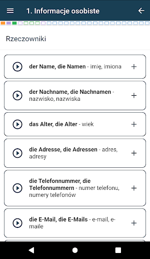 Niemiecki słówka część 1 Screenshot 2