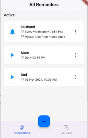 WakeUp -PhoneCall Scheduler Screenshot 2