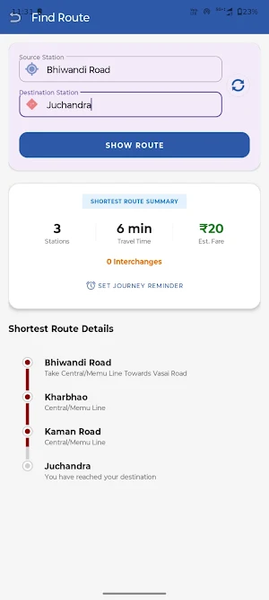 Mumbai Metro Navigator Screenshot 2