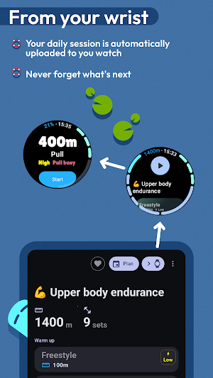Swim workout tracking Screenshot 2