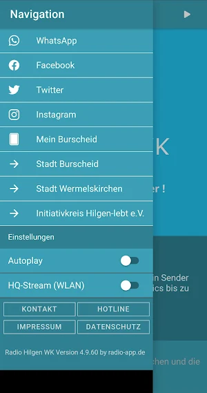Radio Hilgen / WK - FM 88.6 Screenshot 1