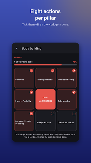 Harada Method: Goal Chart Screenshot 2