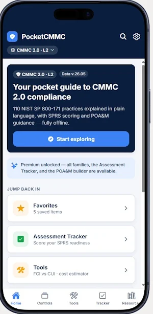 PocketCMMC Screenshot 0