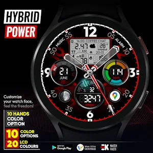 Hybrid Power - Watch Face Screenshot 1
