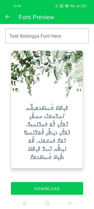 Rohingya Font Styles Screenshot 2