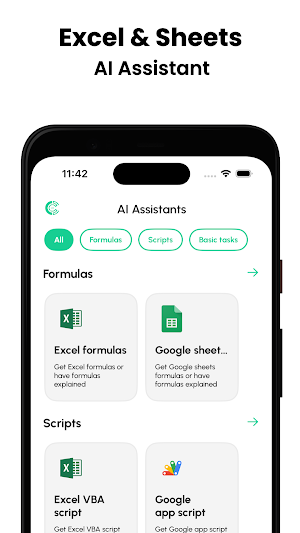 Spreadsheets AI: Formula Bot Screenshot 0