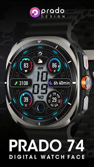 PRADO 74 Digital Watch Face Screenshot 1