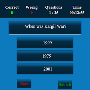 Jammu and Kashmir MCQ Screenshot 1