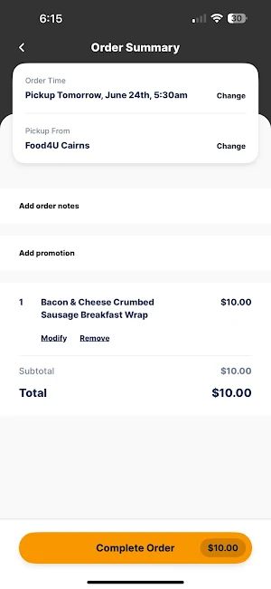 Food4u Cairns Screenshot 2