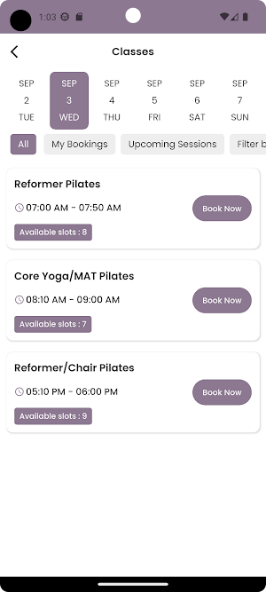 Purple Pilates Screenshot 1