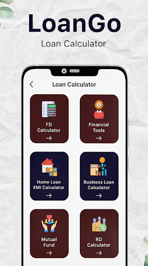 LoanGo - EMI Loan Calculator Screenshot 1