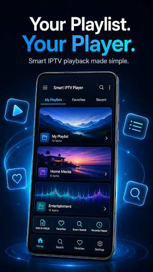 Smart IPTV Player: M3U & M3U8 Screenshot 0